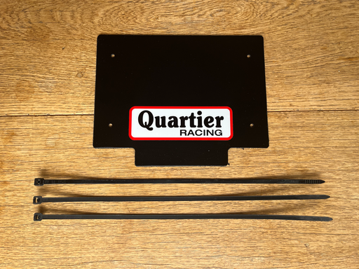 Plaque numéro avant noir trial