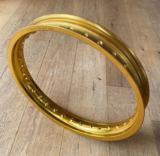 Jante arrière 32 trous tube type pour rayons en Z (adaptable, Or ou Argent)