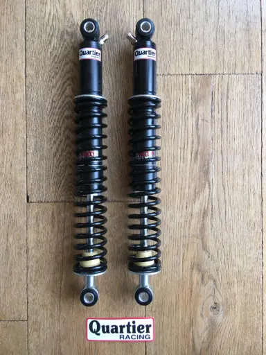 Paire amortisseurs acier trial standard Honda TLR 200/250 course standard (entraxe 403 mm)